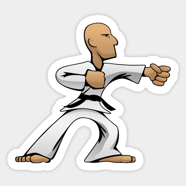 Cool Martial Arts Dude Sticker by hobrath